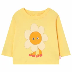 T-shirt Fleur Coton Bio Bébé | Jaune