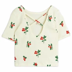 T-shirt Fleuri Coton Bio | Ecru