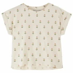 T-Shirt Fleurs Douce Coton Bio | Crème