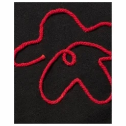 T-shirt Flower Cord Volta Coton Bio | Noir