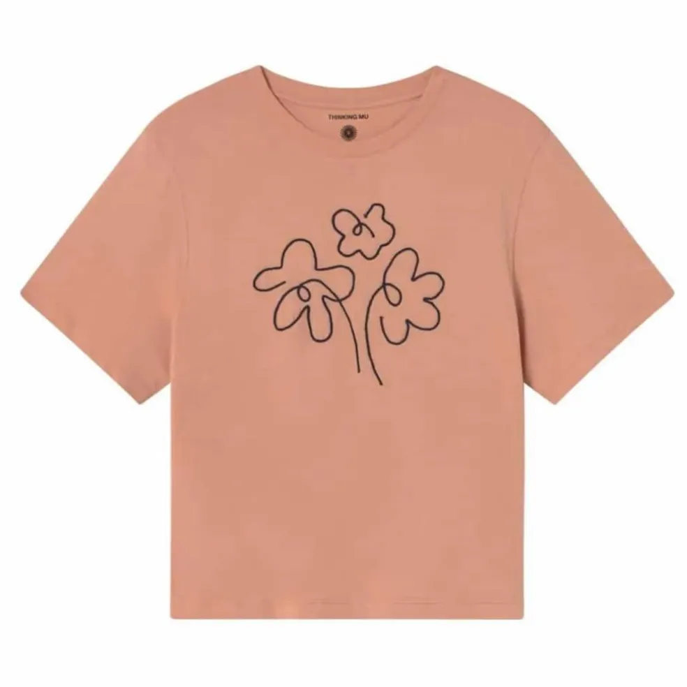 T-shirt Flower Rope Lucia Coton Bio | Rose