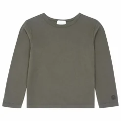 T-Shirt Garçon Manches Longues Coton Bio | Vert kaki