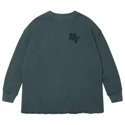 T-shirt Gaufré | Gris anthracite