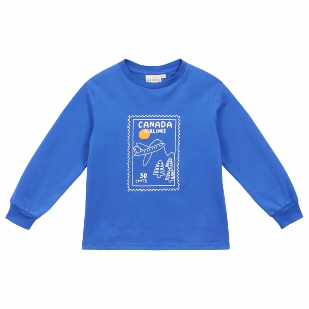 T-shirt George Coton Bio | Cobalt