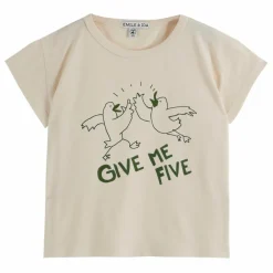 T-shirt Give Me Five | Ecru