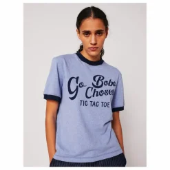 T-shirt Go Bobo Coton Bio - Collection Femme | Bleu Clair