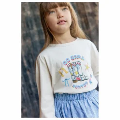T-shirt Go Girl | Ecru