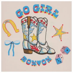 T-shirt Go Girl | Ecru