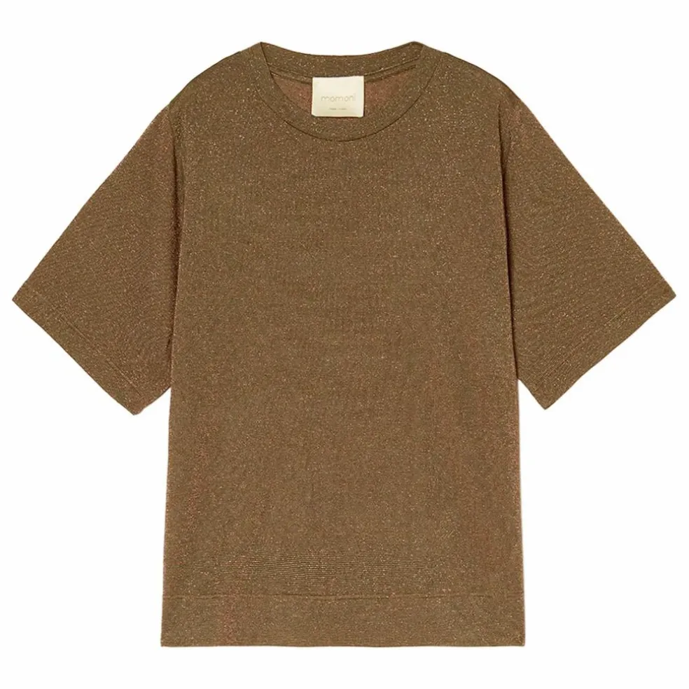 T-shirt Iora Métallisé | Tabac