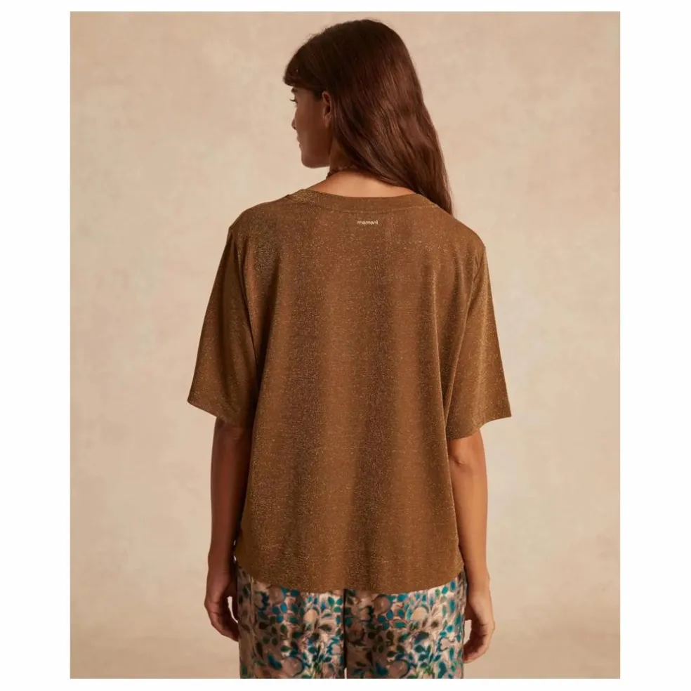T-shirt Iora Métallisé | Tabac