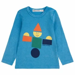 T-shirt Jouet en Bois Coton Bio | Bleu