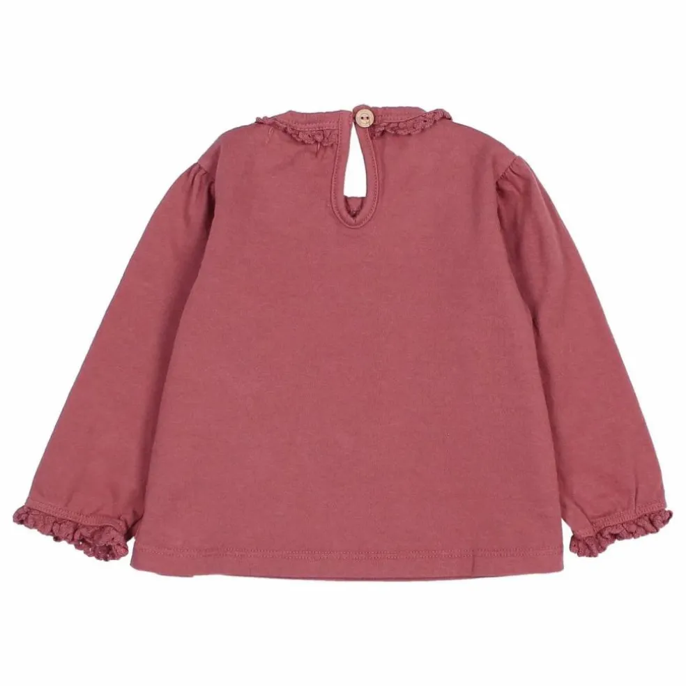 T-shirt Lace Bébé Coton Bio | Mauve