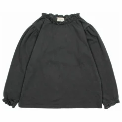 T-shirt Lace Coton Bio | Gris anthracite