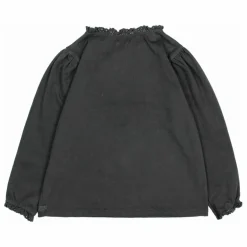 T-shirt Lace Coton Bio | Gris anthracite