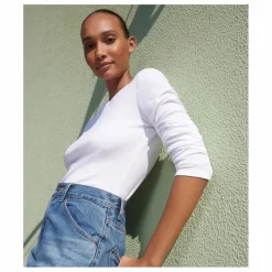 T-shirt l'Iconique Manches Longues - Collection Femme | Blanc
