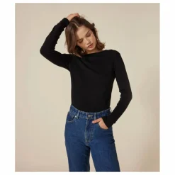 T-shirt l'Iconique Manches Longues - Collection Femme | Noir