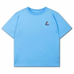 T-Shirt Logo Coton Bio | Bleu azur