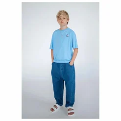 T-Shirt Logo Coton Bio | Bleu azur