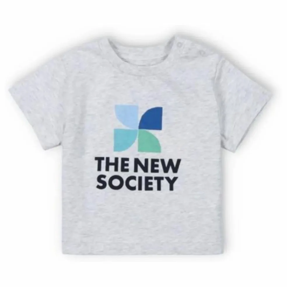 T-shirt Logo Mykonos Baby | Gris chiné