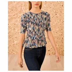 T-shirt Maille Samira | Bleu