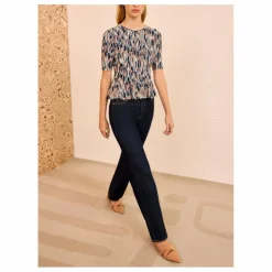 T-shirt Maille Samira | Bleu