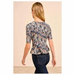 T-shirt Maille Samira | Bleu