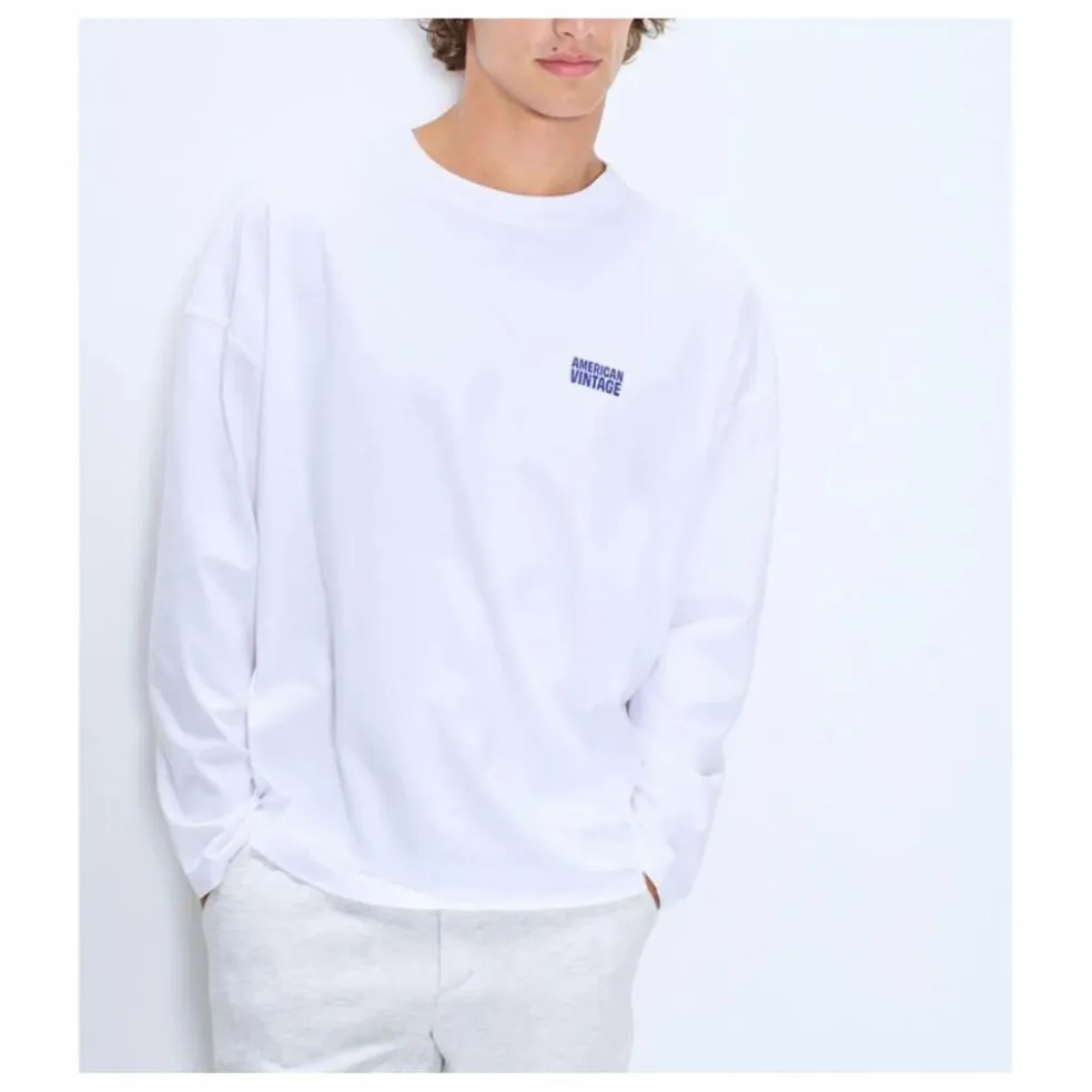 T-Shirt Manche Longue Gixy Cotton | Blanc