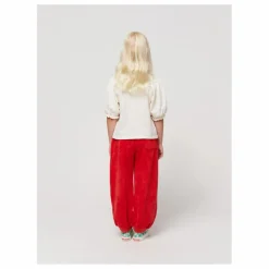 T-Shirt Manches Ballon Coton Bio Visage | Ecru