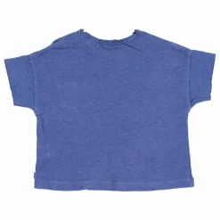 T-shirt Manches Courtes Lin | Bleu indigo
