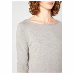 T-shirt Manches Longues Col Bateau Sonoma | Gris chiné
