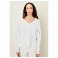 T-shirt Manches Longues Col V Sonoma | Blanc