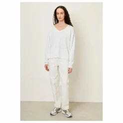 T-shirt Manches Longues Col V Sonoma | Blanc
