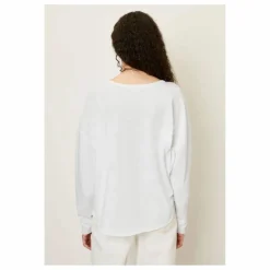 T-shirt Manches Longues Col V Sonoma | Blanc