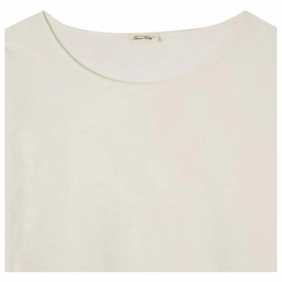 T-shirt Manches Longues Col Rond Aksun | Blanc