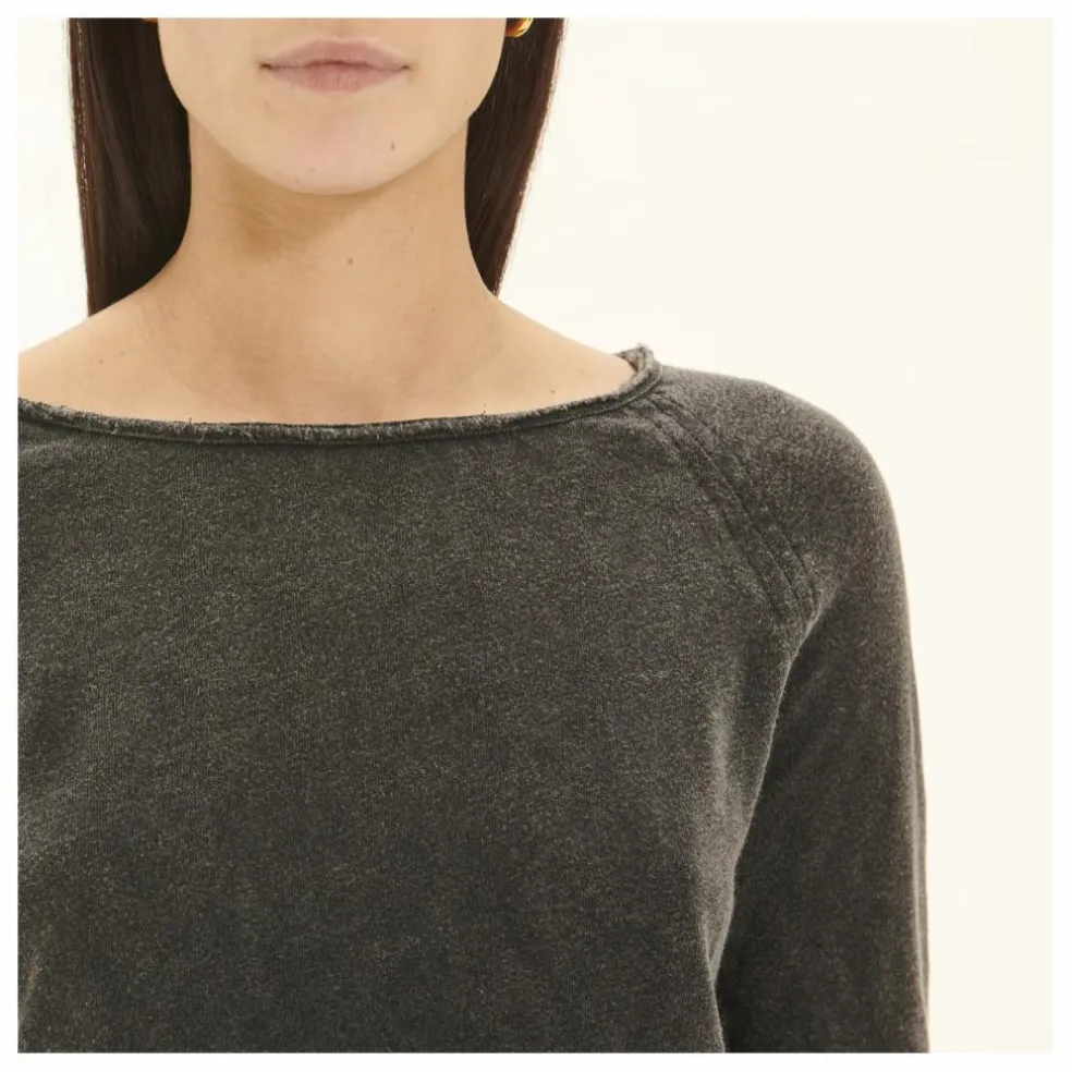T-shirt Manches Longues Col Bateau Sonoma | Noir