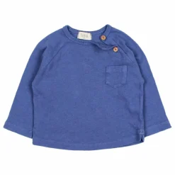 T-shirt Manches Longues Lin | Indigo