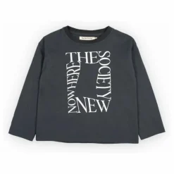 T-shirt Manches Longues Oscar Coton Bio | Noir