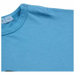 T-shirt Manches Longues Roll The Dice Coton Bio | Bleu azur