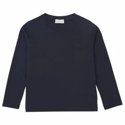 T-Shirt Manches Longues Uni | Bleu marine