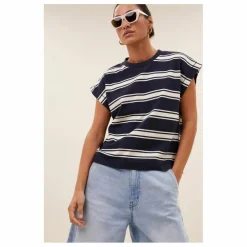 T-shirt Manson Rayé | Bleu marine