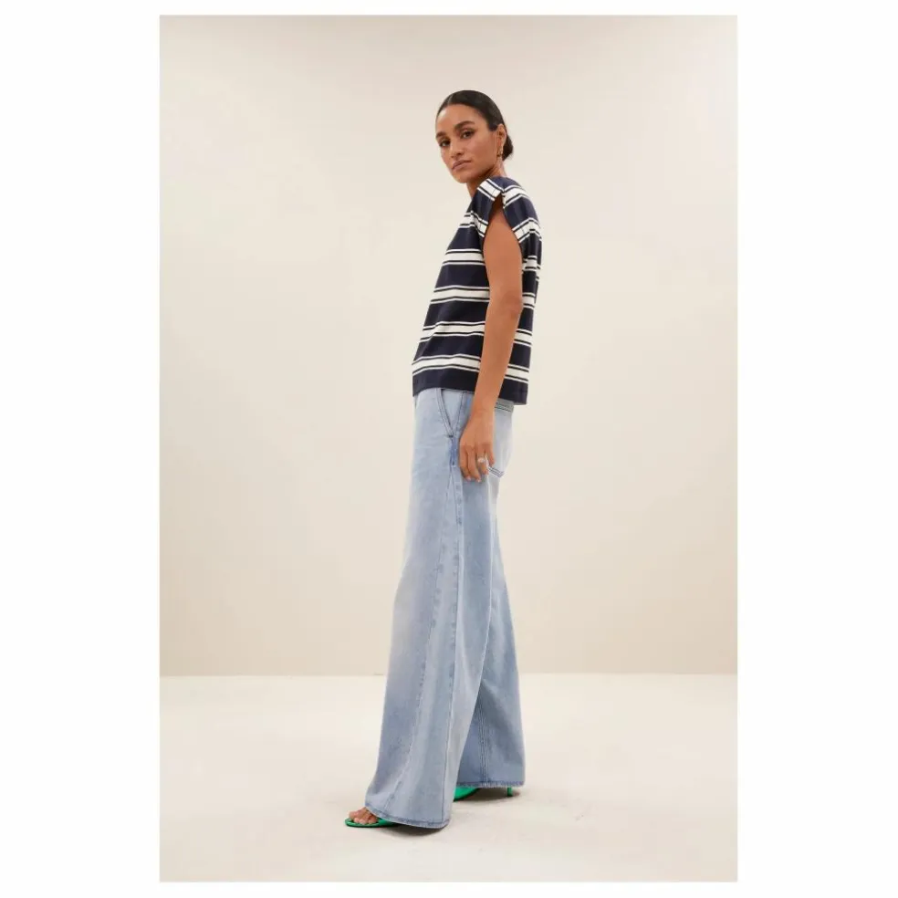 T-shirt Manson Rayé | Bleu marine