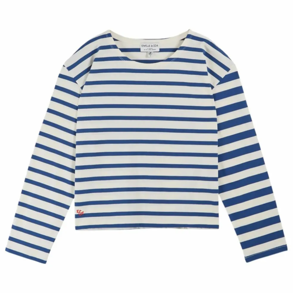 T-shirt Marinière Coton Bio | Ecru