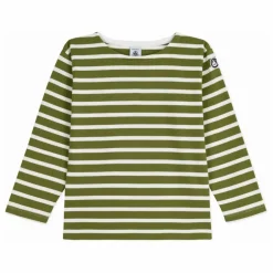 T-shirt Marinière Logo Manche Coton Bio | Vert