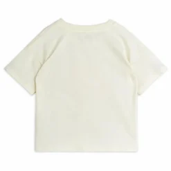T-shirt Mini Rodini Society Coton Bio | Ecru