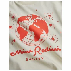 T-shirt Mini Rodini Society Coton Bio | Ecru