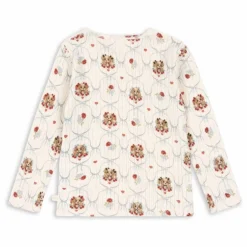 T-shirt Minnie Chiens Pointelle Coton Bio | Ecru