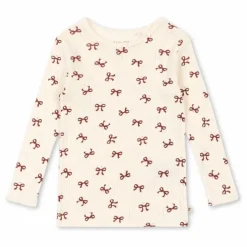 T-shirt Minnie Nœuds Pointelle Coton Bio | Beige