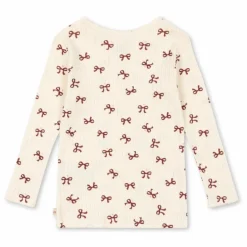 T-shirt Minnie Nœuds Pointelle Coton Bio | Beige