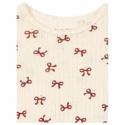 T-shirt Minnie Nœuds Pointelle Coton Bio | Beige