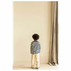 T-shirt Moos Rayé Coton Bio | Bleu marine